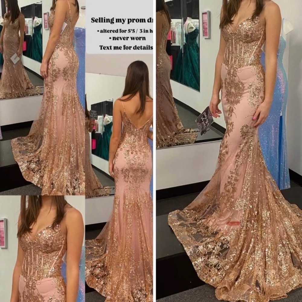 Elegant Sequin Evening Gown